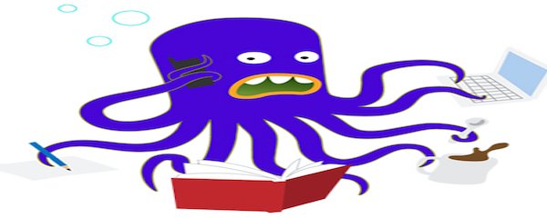 At Your Service Corridor Community Logo Stressed Purple Octopus